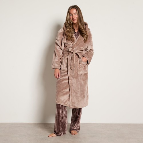 Ohs flannel dressing gown soft - flannel,