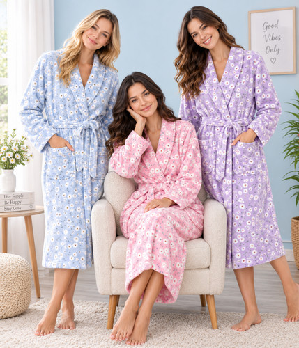Women bathrobe dressing gown - women's,