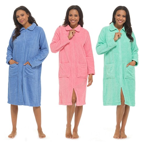 Ladies towelling bathrobe - ladies,