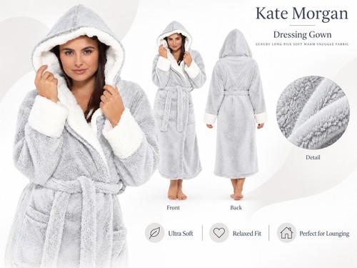 Ladies dressing gown soft - dressing,