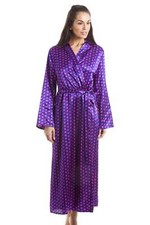 Camille Satin Dressing Gown in