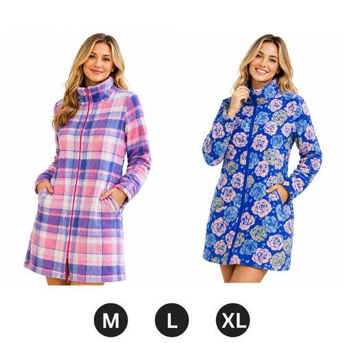 Womens ladies fleece dressing - womens,