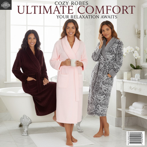 Ladies dressing gowns fleece - dressing,