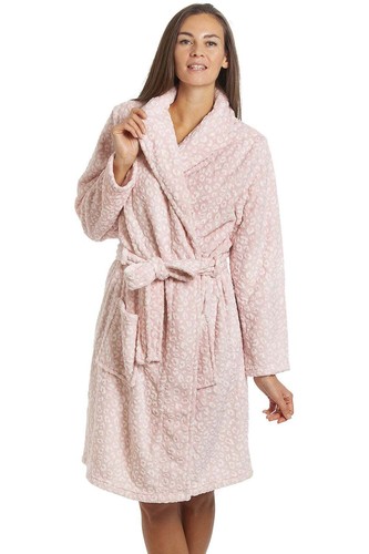 Camille womens pink bathrobe - womens,