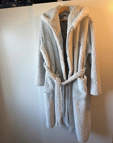 Women grey fleecy hooded - women's,